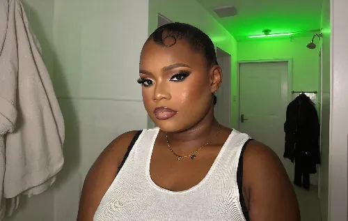Avant maquillage Full Glam — Vision Glam Beauty